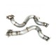 Auto Racing Parts Catback Turbo Muffler Manifold Stainless Steel Header Exhaust Tail Pipe Downpipe Kit for Audi RS6 4G C7 Engine