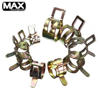 11mm 304ss Stainless Steel Turbo Exhaust System Oil/fuel Pipe Spring Type Pipe Clamp Spring Hose Clip Vacuum Hose Clamping